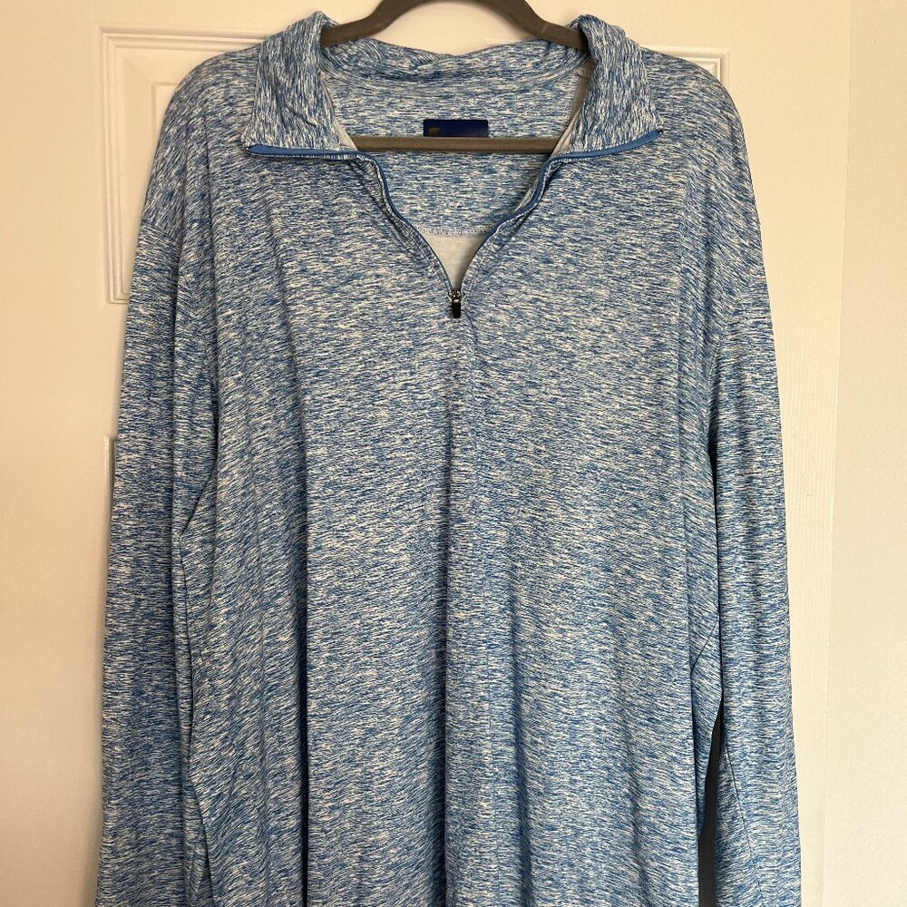 Jack Nicklaus Blue Mens Quarter Zip
